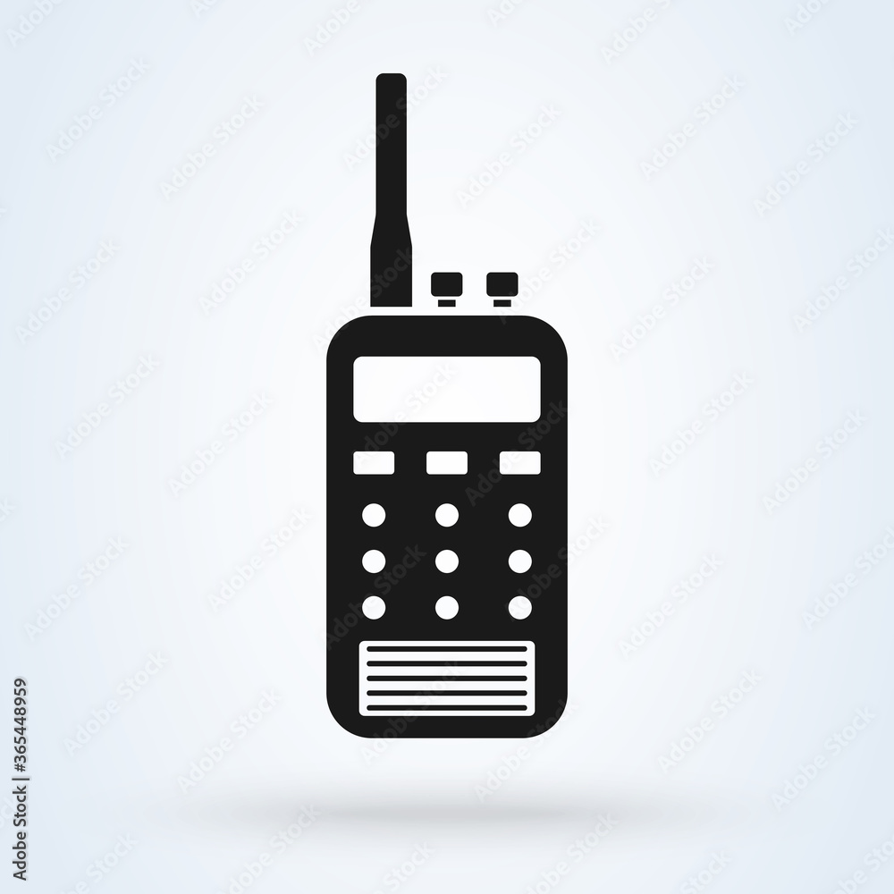 Walkie talkie icon. Simple modern design illustration. Walkie talkie icon. Simple modern design illustration.
