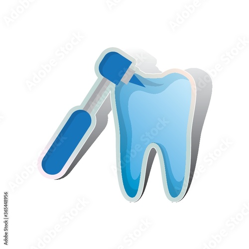 dental drill drilling on tooth
