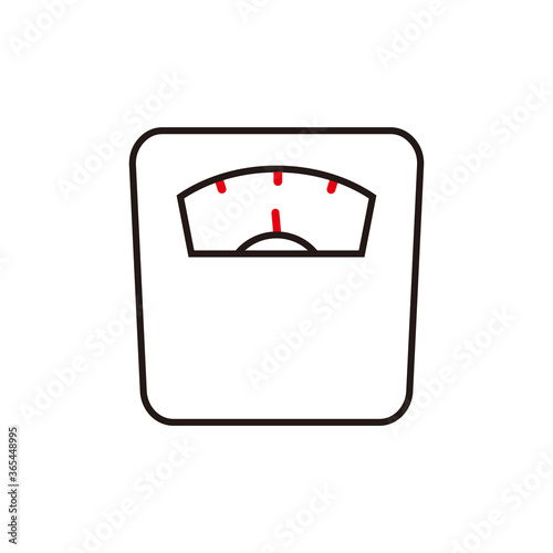 Weight Scale icon vector illustration sign