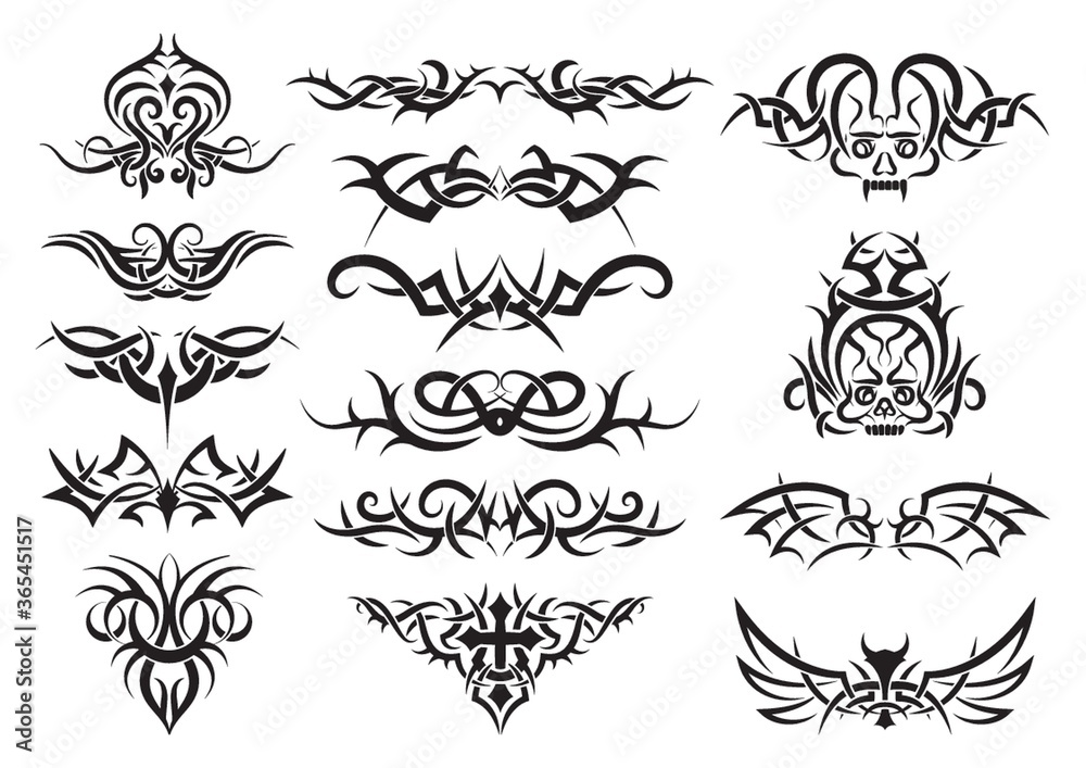 tribal tattoo design Stock Vector | Adobe Stock