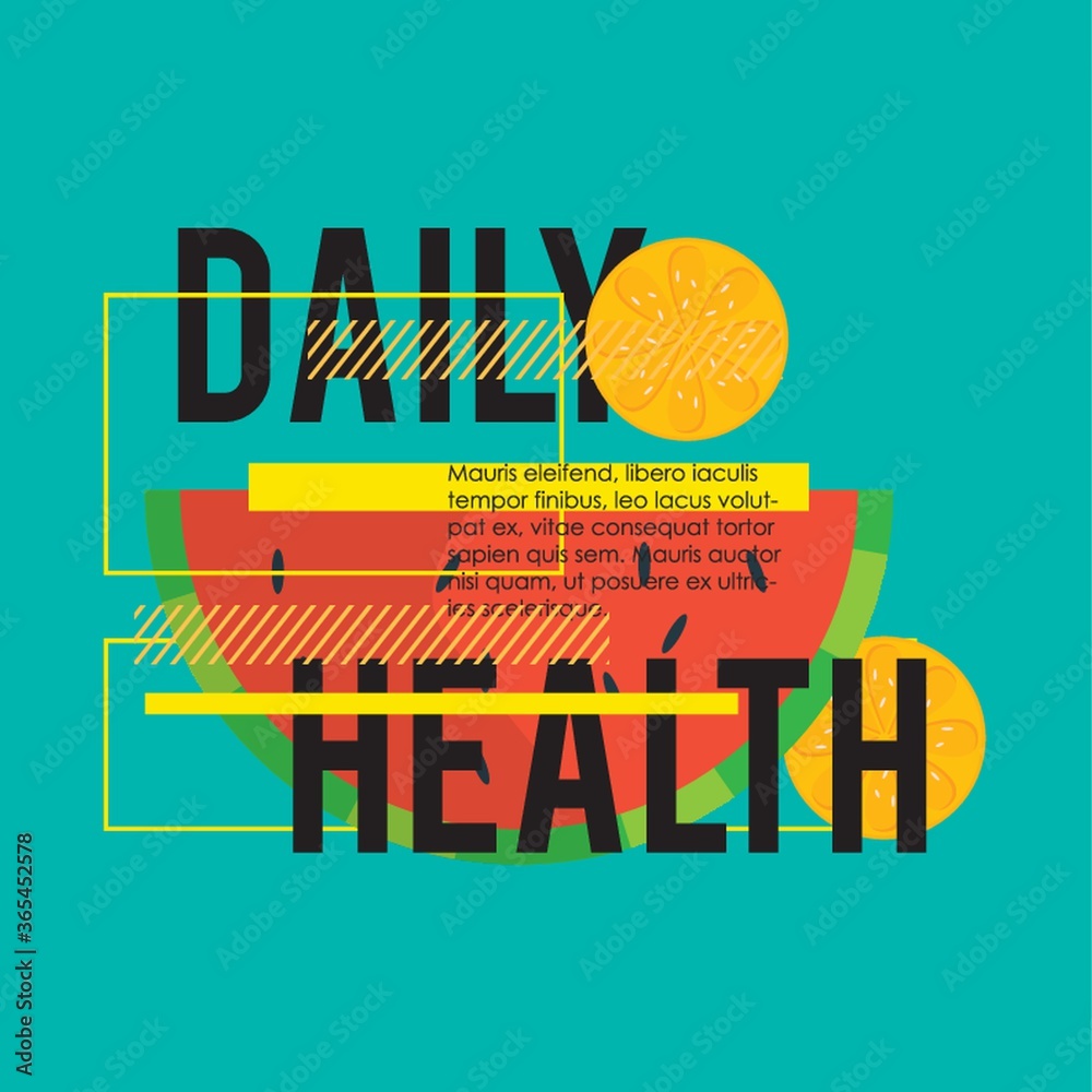 Obraz premium daily health quote