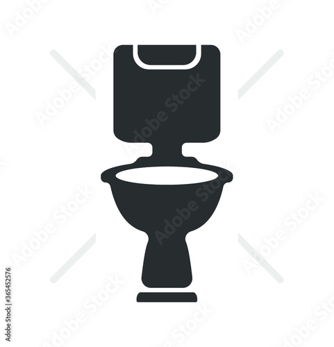 Wc Toilet bowl vector icon