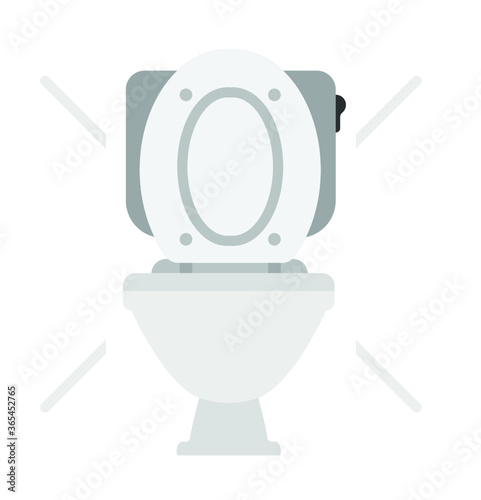 Wc Toilet bowl vector icon
