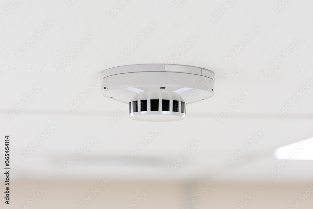 smoke detector of fire alarm Stock Photo | Adobe Stock