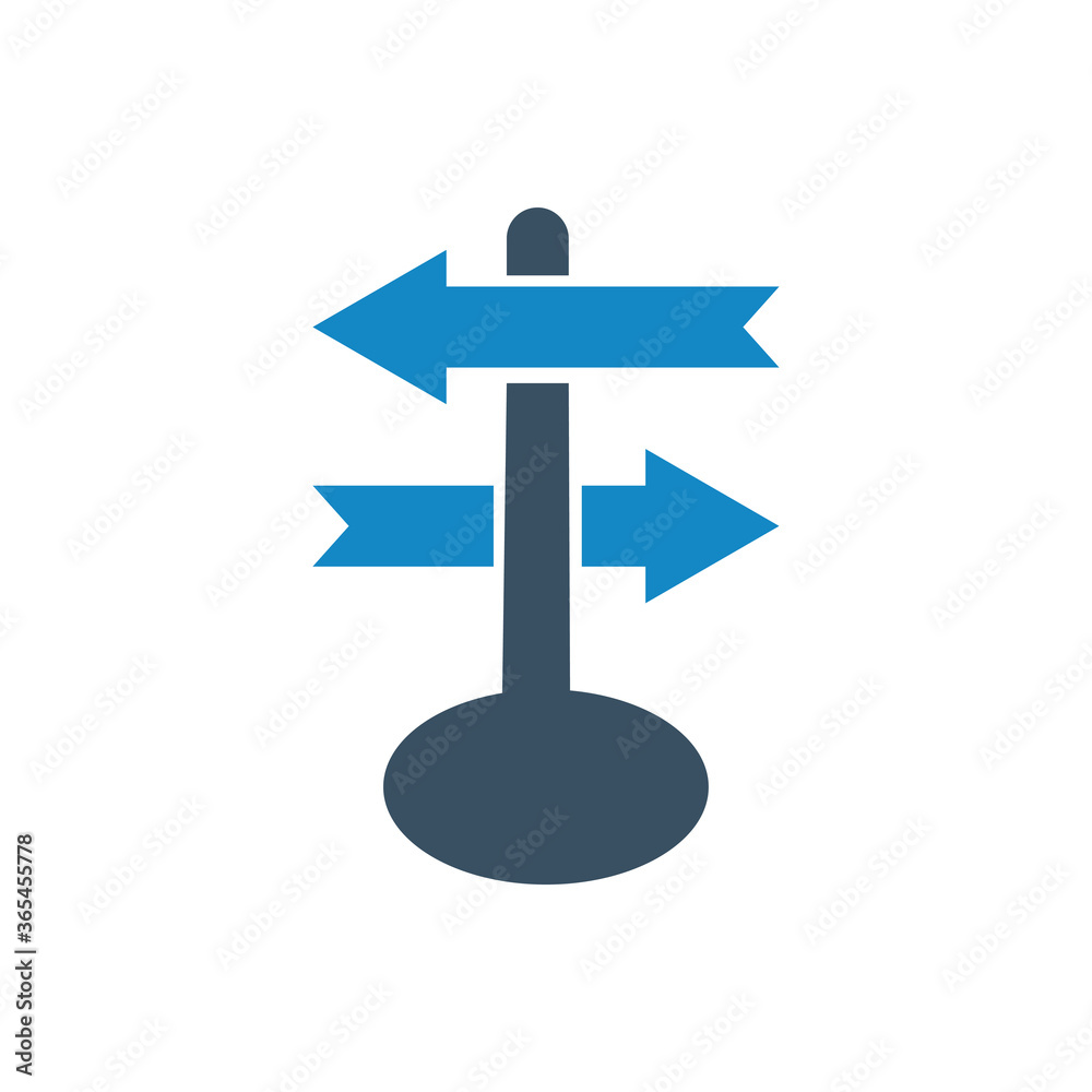 Road direction icon Road direction icon