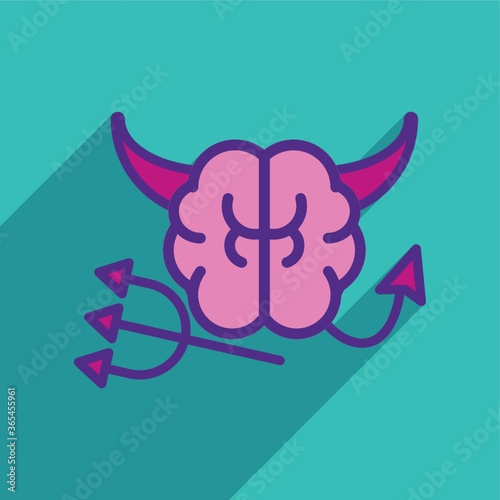 human brain as devil