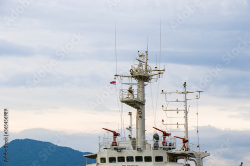 Port of Batumi, boats in harbor. Colorful boats in the Black sea. © taidundua