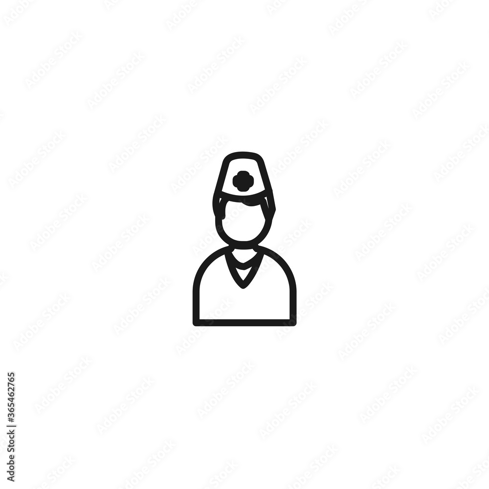 Doctor isolated line icon for web and mobile Doctor isolated line icon for web and mobile