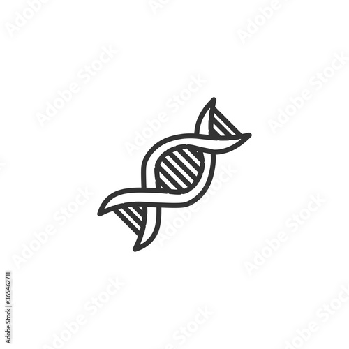 DNA isolated line icon for web and mobile