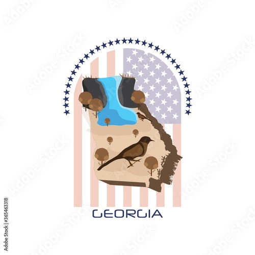 map of georgia state