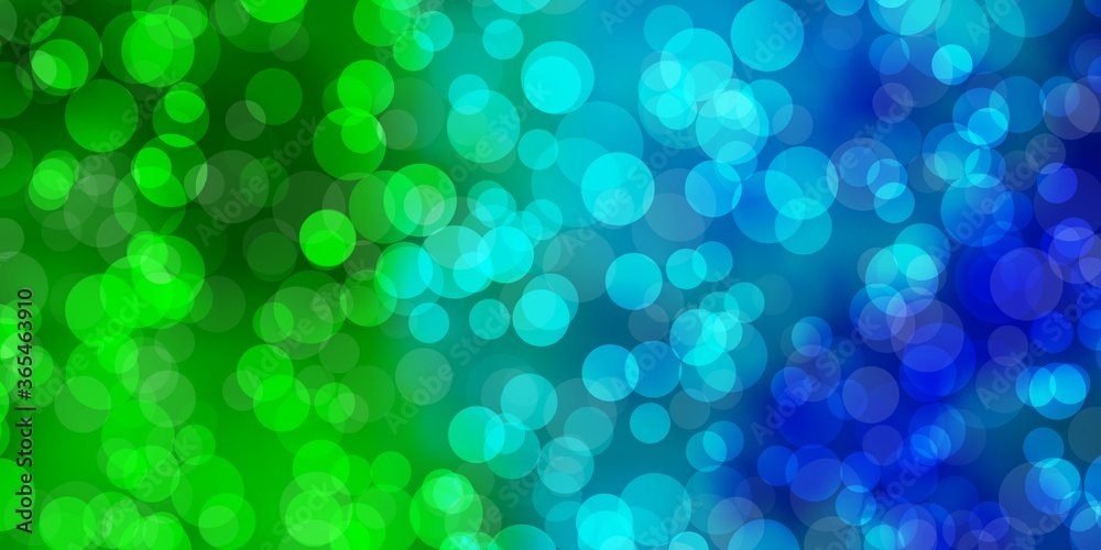 Light Blue, Green vector layout with circle shapes. Abstract colorful disks on simple gradient background. Design for your commercials. Light Blue, Green vector layout with circle shapes. Abstract colorful disks on simple gradient background. Design for your commercials.