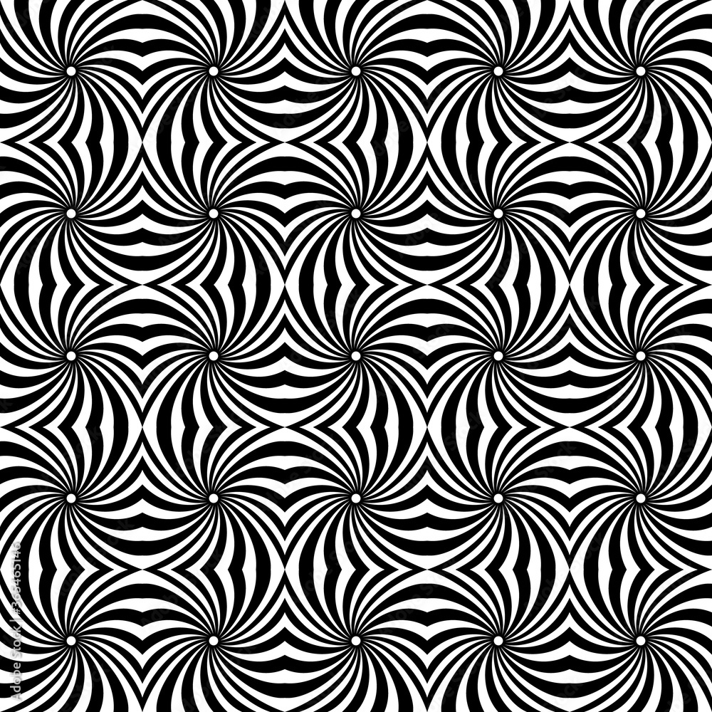 Vector geometric pattern with distortion effect