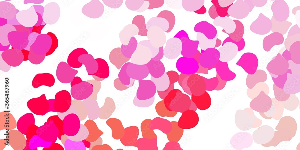 Light pink vector pattern with abstract shapes. Light pink vector pattern with abstract shapes.