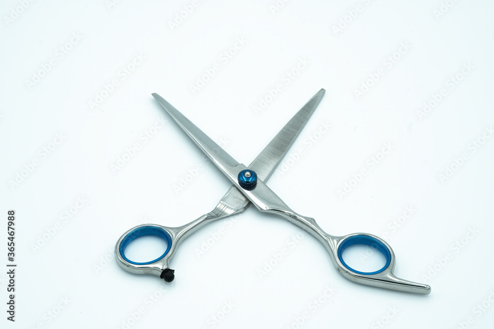 Straight and stylish scissors for haircuts and barbers Straight and stylish scissors for haircuts and barbers