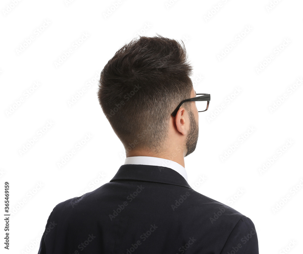 Young businessman in suit on white background Young businessman in suit on white background