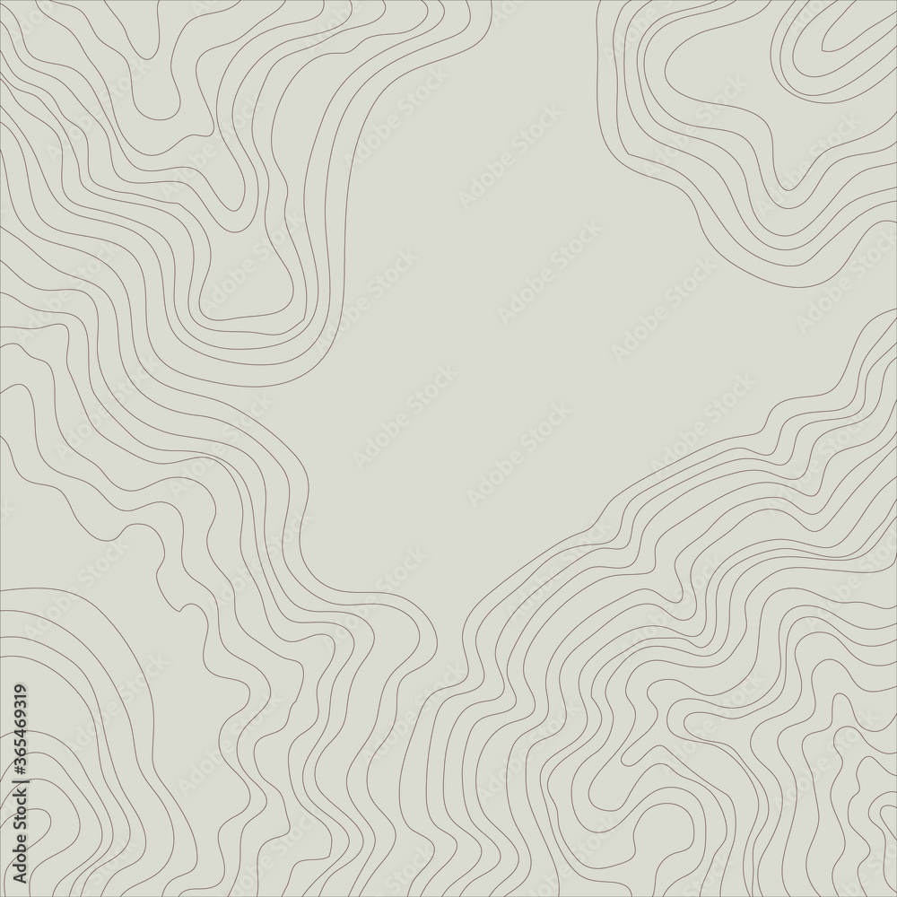 Obraz premium topographic map abstract height lines isolated on a beige background vector illustration