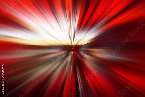 Abstract blurred radial vibrant color background.