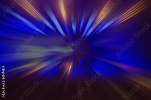 Abstract blurred radial vibrant navy blue color background.