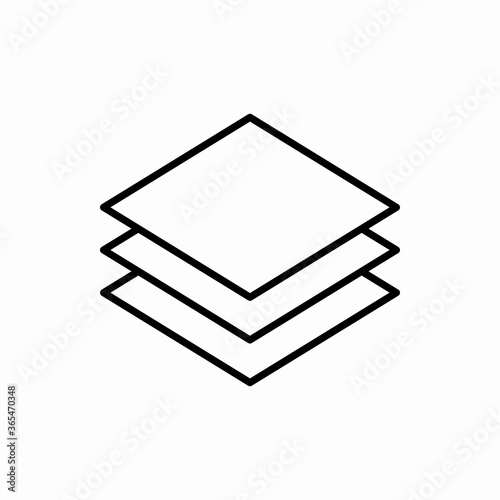 Outline layer icon.Layer vector illustration. Symbol for web and mobile