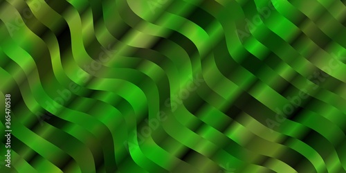 Light Green, Yellow vector background with bent lines. Bright sample with colorful bent lines, shapes. Pattern for websites, landing pages.