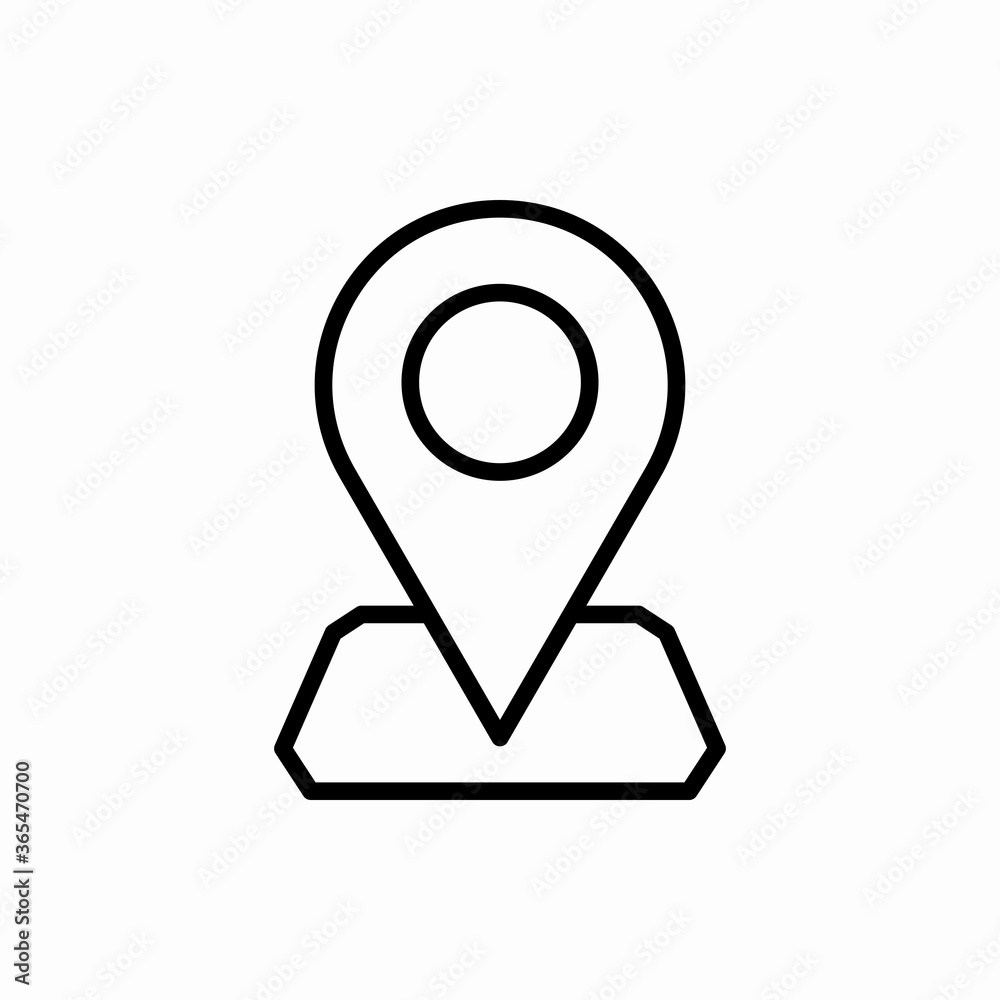 Outline location icon.Location vector illustration. Symbol for web and mobile Outline location icon.Location vector illustration. Symbol for web and mobile
