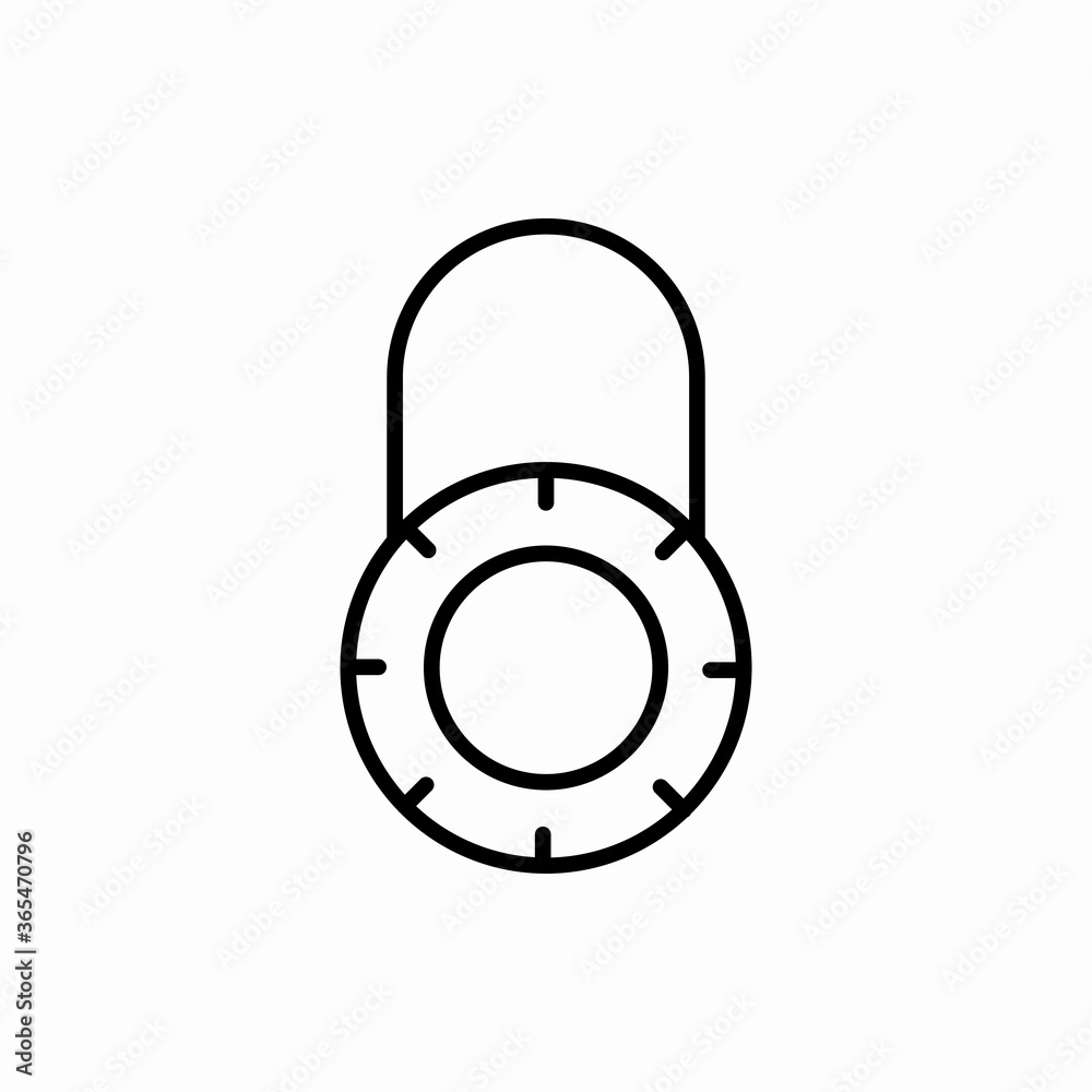 Outline lock icon.Lock vector illustration. Symbol for web and mobile Outline lock icon.Lock vector illustration. Symbol for web and mobile