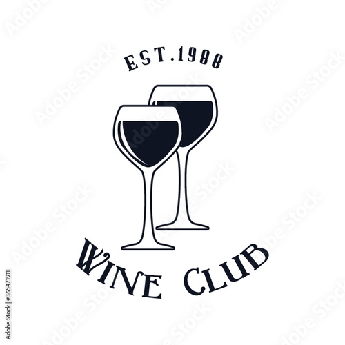 wine club label