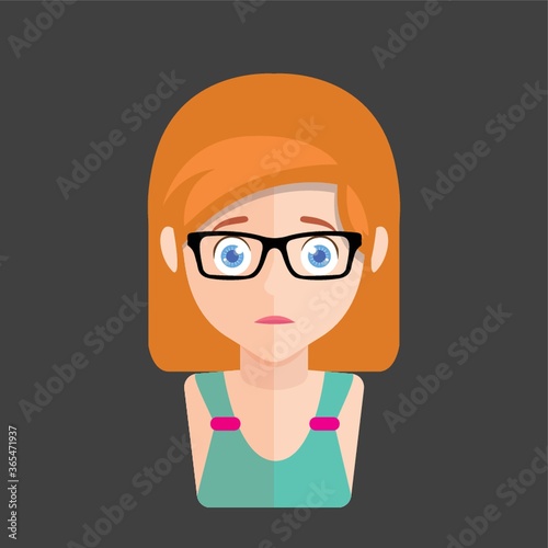 girl feeling scared