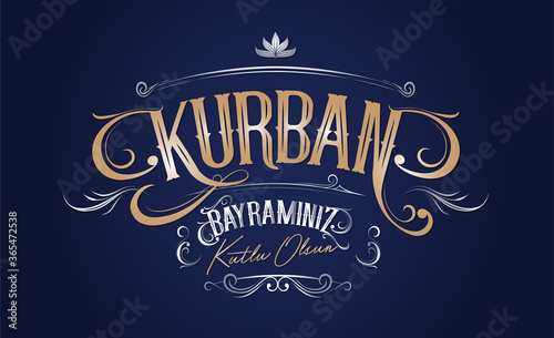 Happy Feast of the Sacrifice (Turkish: Kurban Bayraminiz Kutlu Olsun) Billboard, e Card, Social Media Design