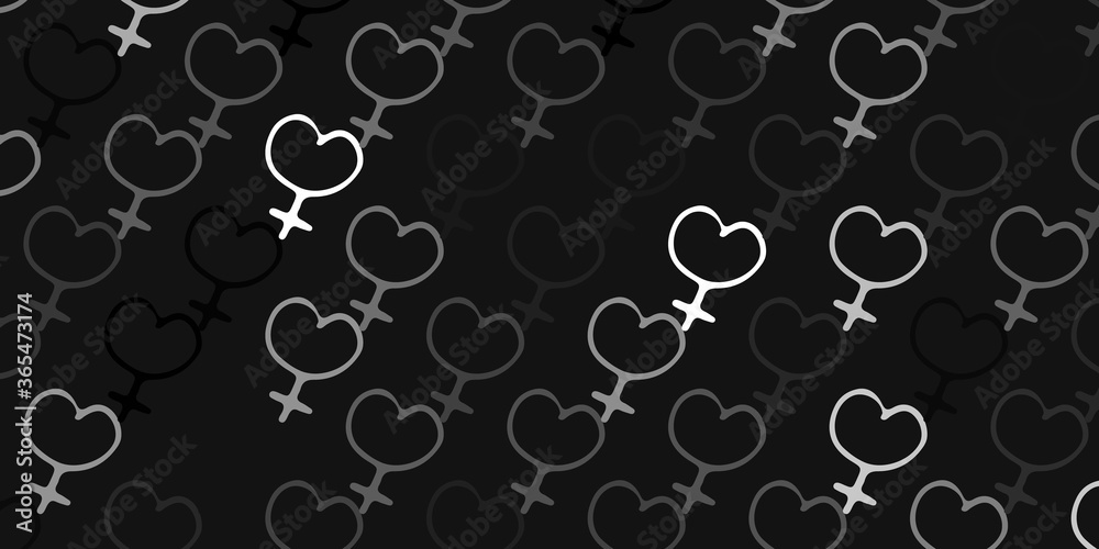 Light Gray vector background with woman symbols. Light Gray vector background with woman symbols.
