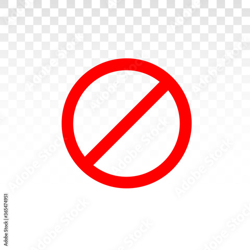Prohibition Sign, Not Approved Symbol, Prohibition icon, Forbidden sign, red stop logo. Alert sign. 