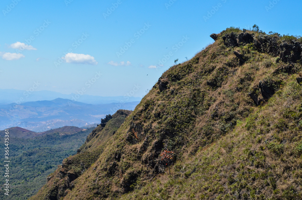 Moountain called Serra do Curral. This mountain is located in the south of Belo Horizonte, in Brazil