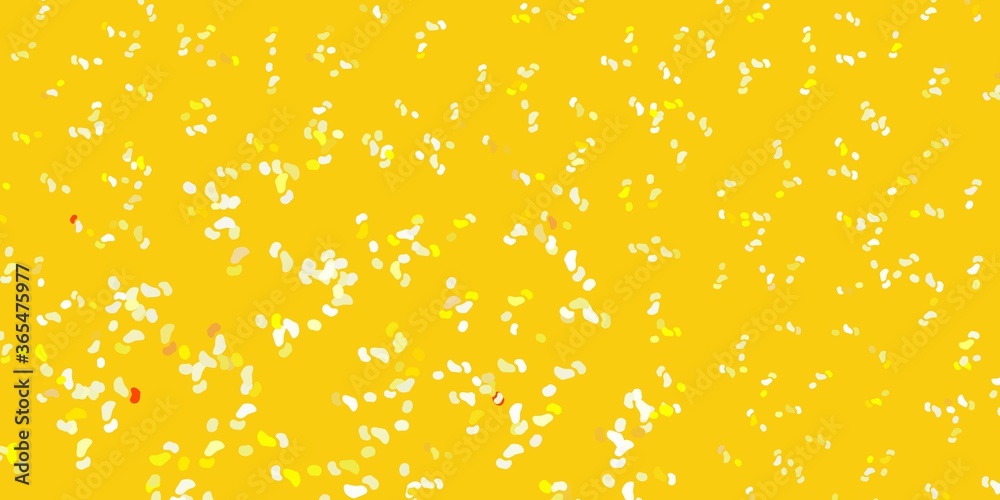 Light red, yellow vector pattern with abstract shapes. Light red, yellow vector pattern with abstract shapes.