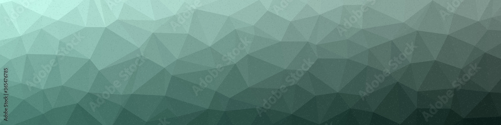 Obraz premium Dark Green color Abstract color Low-Polygones Generative Art background illustration