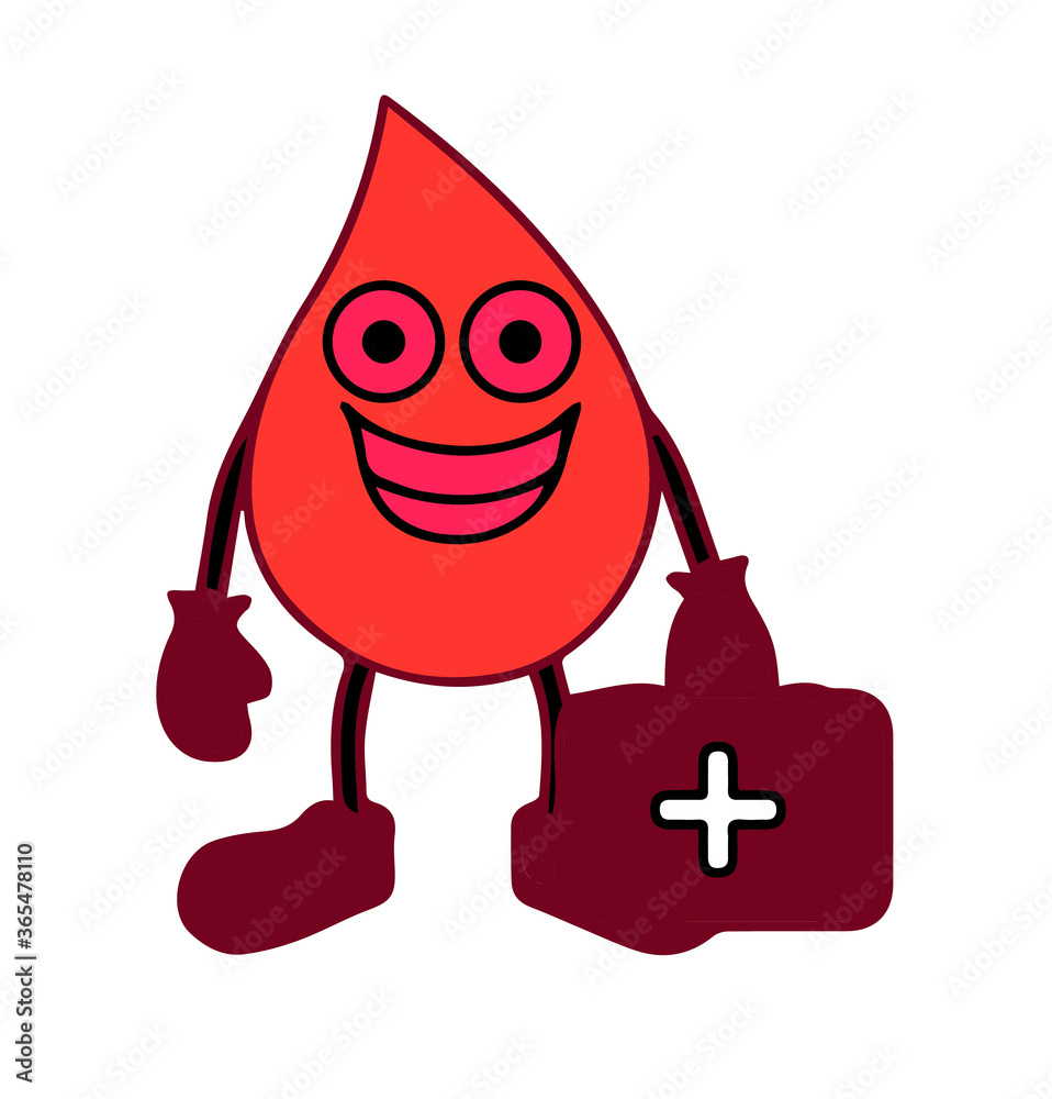 Obraz premium blood drop vector illustration