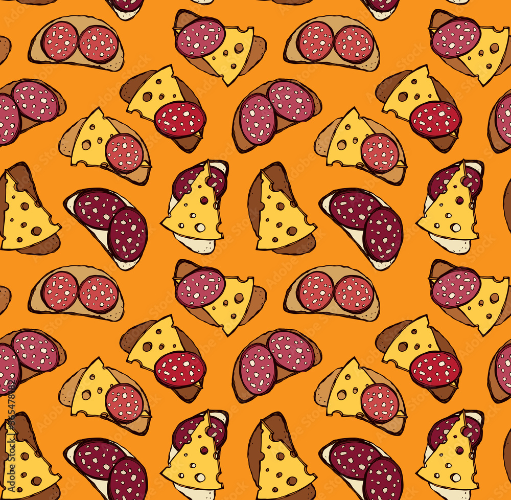 Piece of loaf. Vector pattern Piece of loaf. Vector pattern