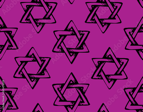 Jewish holiday symbol. Vector drawing