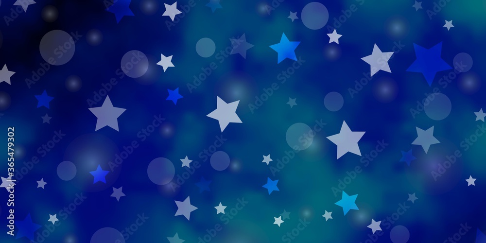 Light BLUE vector background with circles, stars. Abstract illustration with colorful shapes of circles, stars. Design for textile, fabric, wallpapers. Light BLUE vector background with circles, stars. Abstract illustration with colorful shapes of circles, stars. Design for textile, fabric, wallpapers.