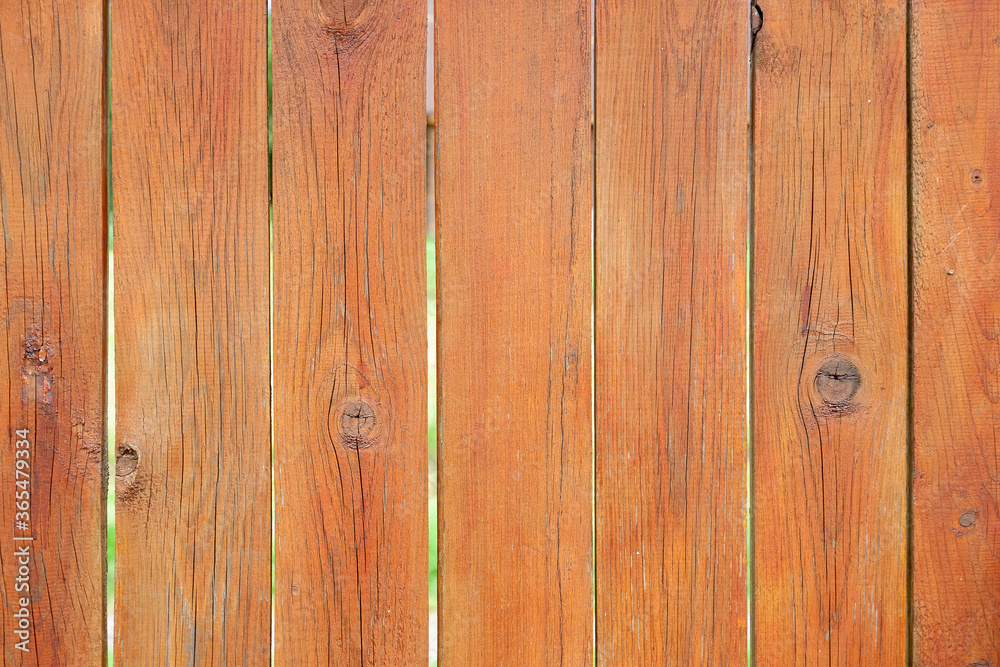 Aged yellow painted wood wall from vertical planks. Background texture
