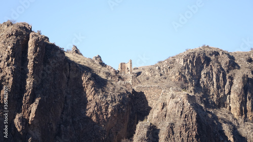 Vardzia cave monastery excavated from Erusheti Mountain in southern Georgia.