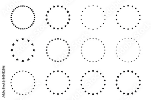 Stars in circle icon vector illustration graphic design