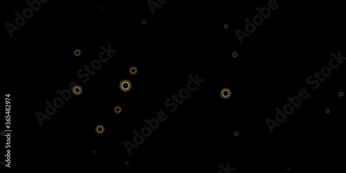 Dark gray vector texture with disease symbols.