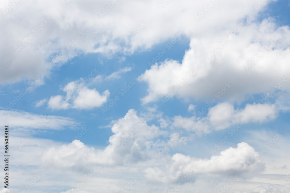 Bright blue sky with white clouds for background or wallpapers Bright blue sky with white clouds for background or wallpapers