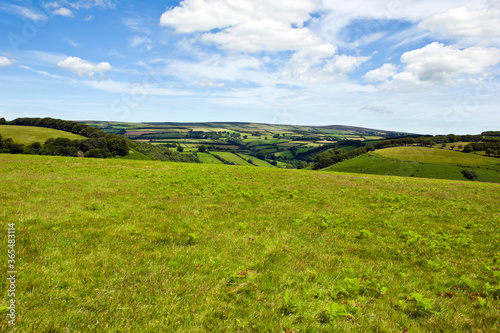 Exmoor countryside near  Exford, Exmoor, Somerset, England photo