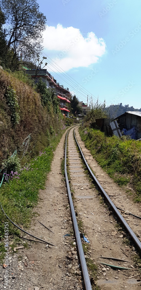 The railway track on the mountain