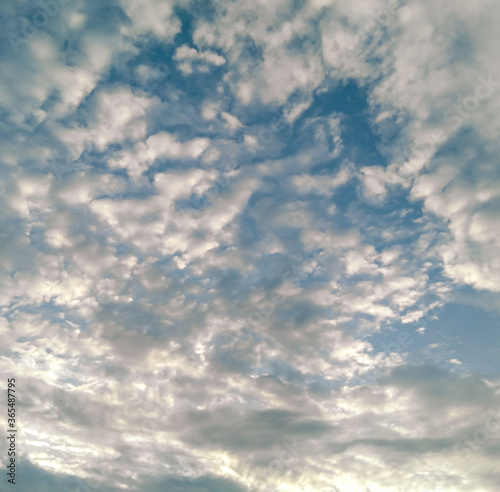 blue sky with clouds