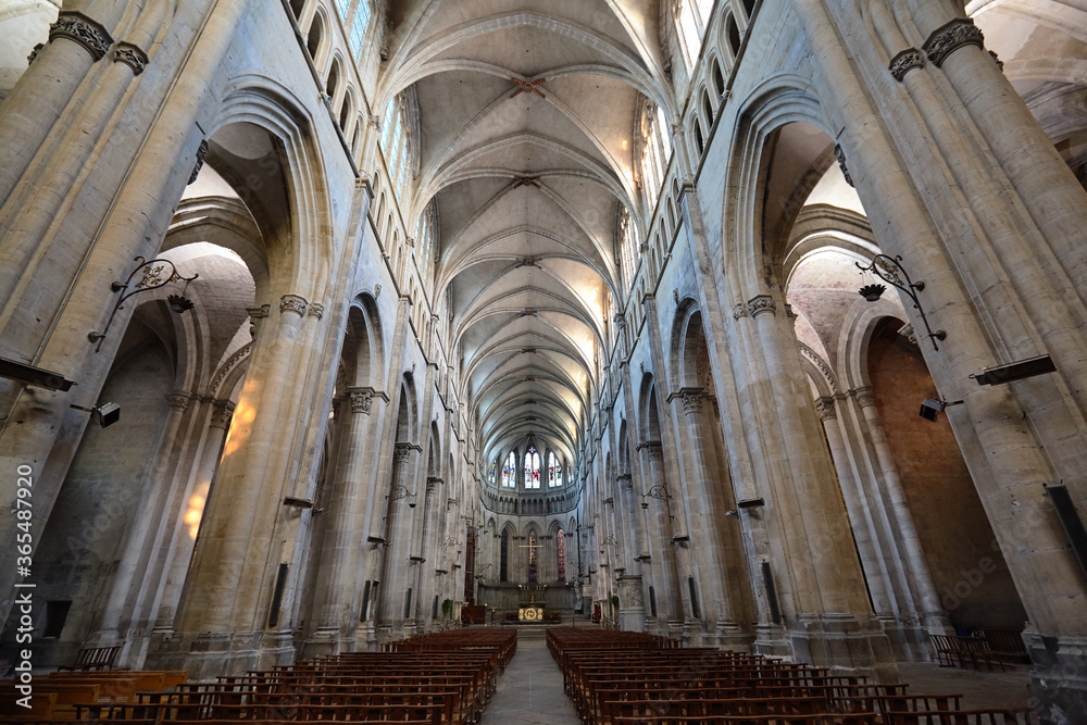 Interior of Saint Maurice Cathedral of Vienne France