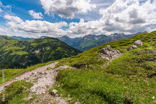 Fantastic hike in the Lechquellen Mountains in Vorarlberg Austria