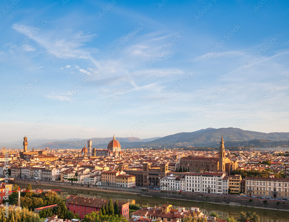 Beautiful Florence cityscape at early morning, sunrise time., Italy.