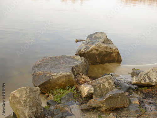 stones in water